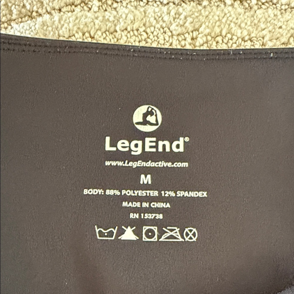 Black High-Waisted Leggings - Medium - Picture 2 of 5